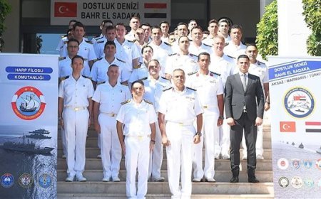 وصول عناصر من القوات البحرية المصرية إلى تركيا للمشاركة فى التدريب البحرى المشترك المصرى التركى " بحر الصداقة – 2025 "