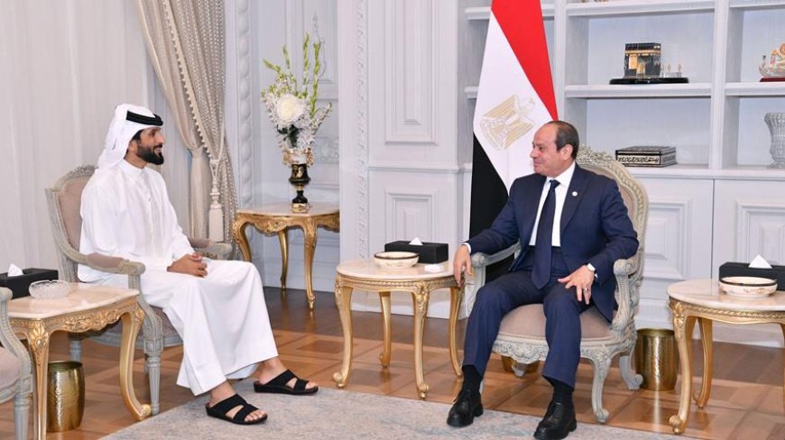 السيد الرئيس يستقبل مستشار الأمن الوطني وقائد الحرس الملكي بمملكة البحرين وقائد العمليات الخاصة