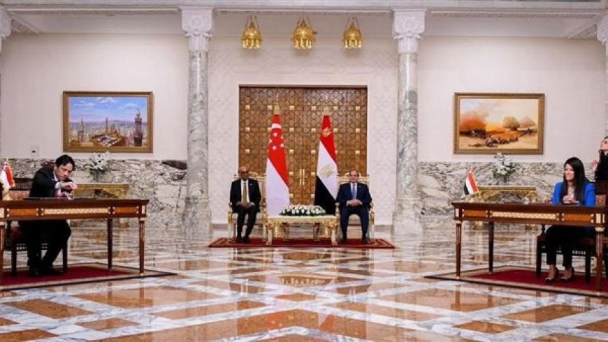 وزيرة التخطيط: مصر حريصة على تقوية العلاقات التجارية والاستثمارية والاقتصادية مع دولة سنغافورة
